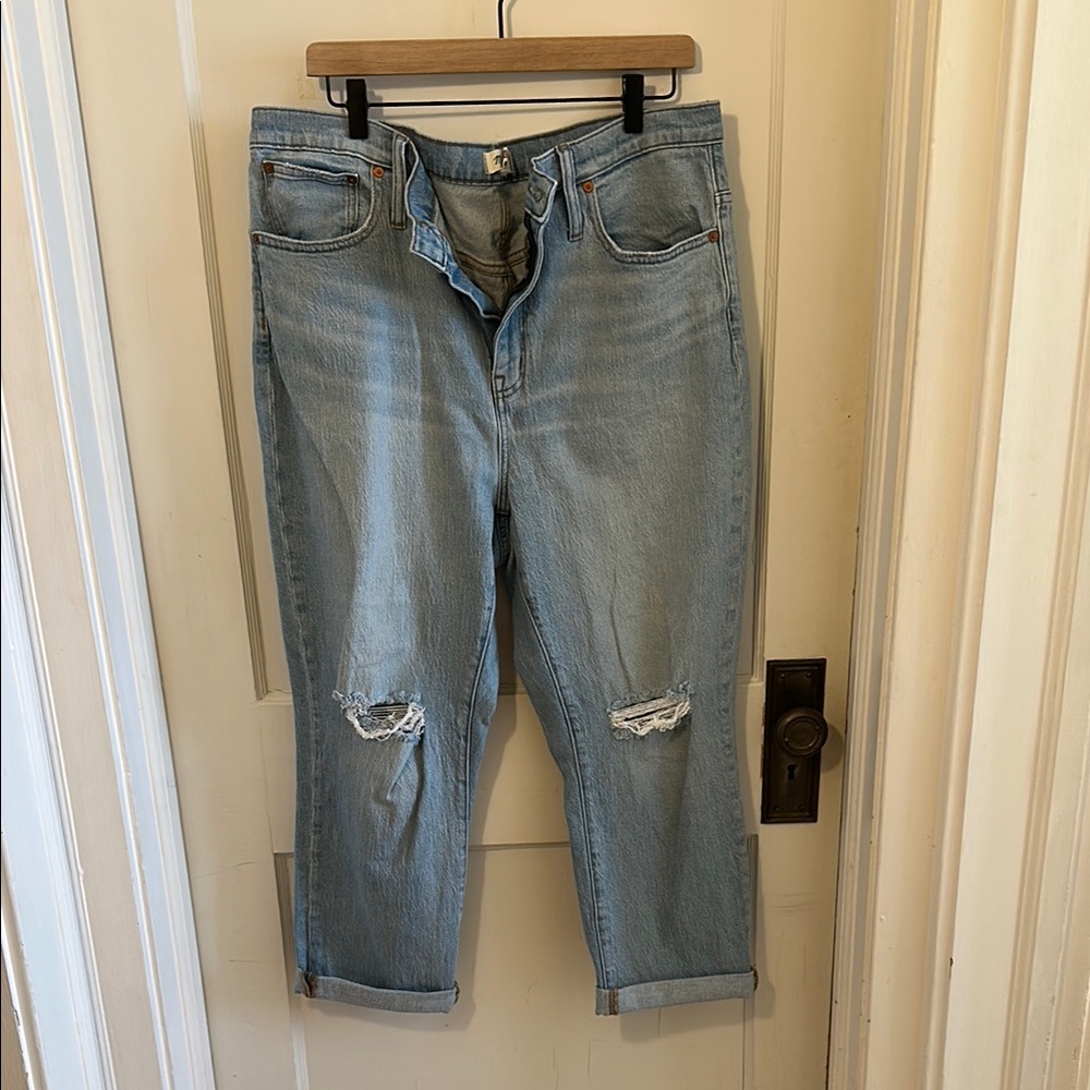 Madewell High-Ride Slim Crop Boyjean